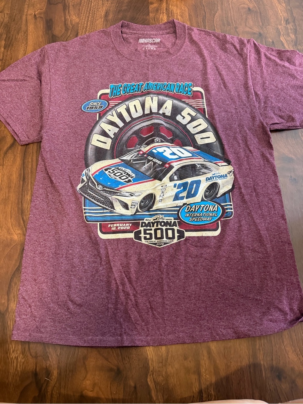 3/$30 ☀️ Nascar Daytona 500 Maroon Tee